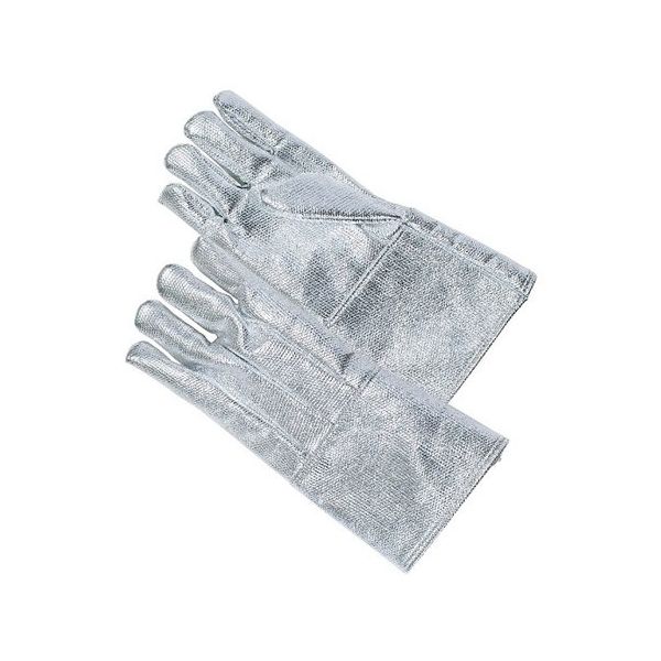 帝健 カーマロンRアルミ蒸着耐熱手袋(5本指) 45cm RGF8L(45cm) 1双 64-9331-83（直送品）