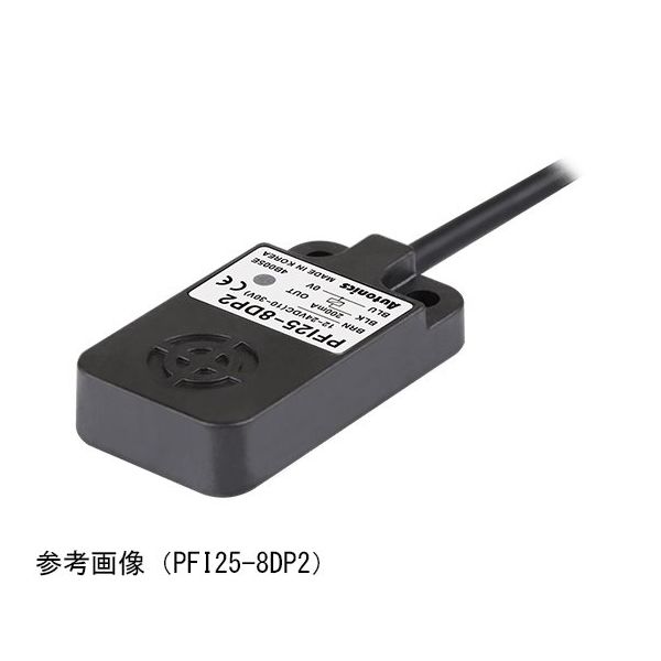 オートニクス 角型プラットタイプ近接センサ (前面検出/NPN出力/検出距離8mm) PFI25-8DN 1個 64-9616-20（直送品）