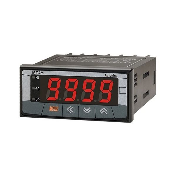 オートニクス デジタルパネルメータ (DC500V/リレー出力/AC100~240V) MT4Y-DV-40 1個 64-9617-06（直送品）