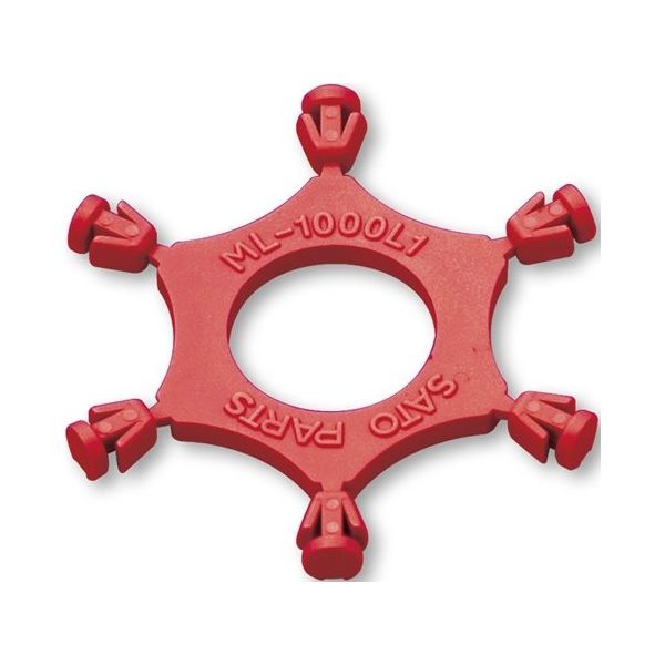 サトーパーツ MLー800、MLー810、MLー820、MLー880用 誤挿入防止モールド 赤 ML-1000-L1-R 1個（直送品）