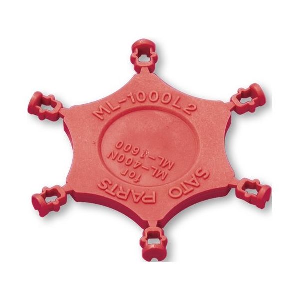 サトーパーツ MLー400ーN、MLー1600用 誤挿入防止モールド 赤 ML-1000-L2-R 1個 65-0265-52（直送品）