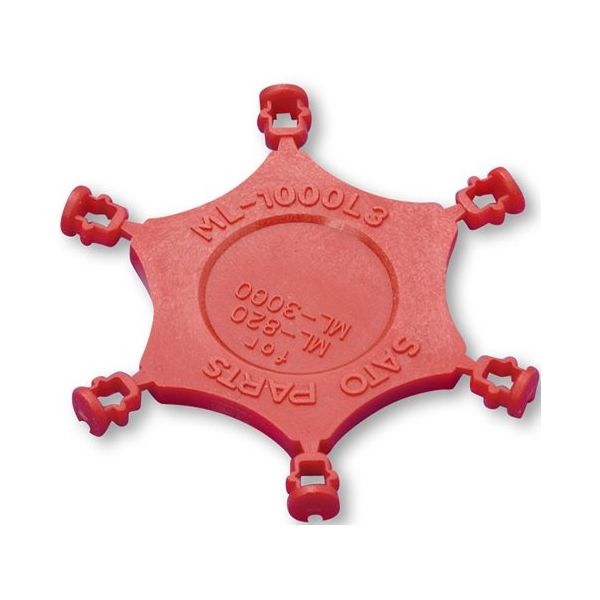 サトーパーツ MLー3000用 誤挿入防止モールド 赤 ML-1000-L3-R 1個 65-0265-54（直送品）