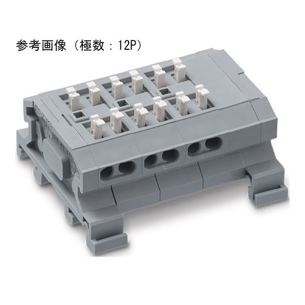 サトーパーツ 中継用スクリューレス端子台 DINレール取付タイプ 端子間ピッチ10mm 13P ML-1700-F-13P 1個（直送品）