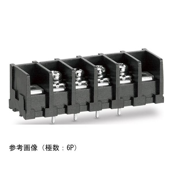 ネジ式端子台 端子間ピッチ7.62mm 底面絶縁物無し PC端子 取付孔有り 角座金付ネジ 19P UL規格 ML-41-S1BXF-19P（直送品）