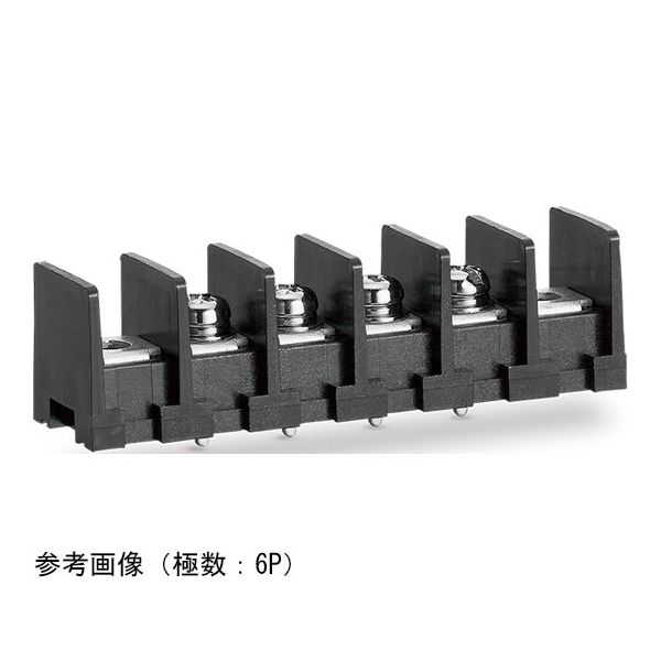 ネジ式端子台 端子間ピッチ10.16mm 底面絶縁物無し PC端子 取付孔有り セムスネジML-50-S1BXS