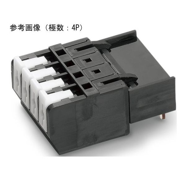 サトーパーツ スクリューレス端子台 端子間ピッチ5.08mm ライトアングル端子 3P ML-4500-CWSH-3PB 1個（直送品）