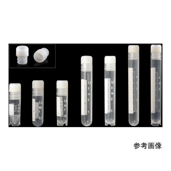 クライオチューブ 4.0mL 自立型 インナーキャップ 500本(50本×10袋) CL4ARBIPSTS 1箱(500個)（直送品）