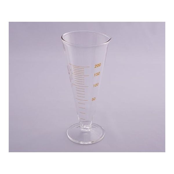 アズワン 液量計(円錐形・ハイグラス) 200mL JCSS校正付 1-2072-06-24 1個（直送品）