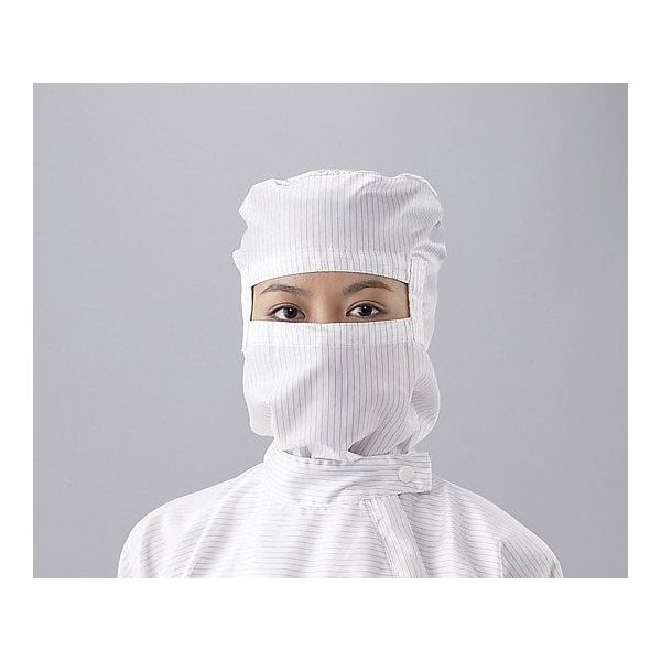 アズワン アズピュアクリーンスーツ用フード(目出しタイプ)白 3L(クリーン洗浄済) SHW CIC 1枚 1-2315-05-77（直送品）