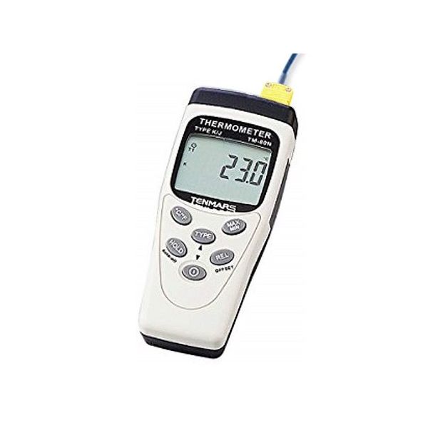 アズワン デジタル温度計 1ch 英語版校正証明書付 TM-80N 1台 1-3429