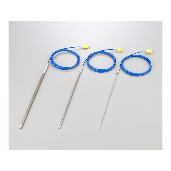 Kシース熱電対 (高温度・インコネルRタイプ) 0~1050°C φ8.0mm 500mm 英語版校正証明書付 1-3944-02-56（直送品）