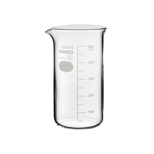 HARIO トールビーカー 500mL 24個入 TB-500 SCI 1箱(24個) 1-7116-25（直送品）