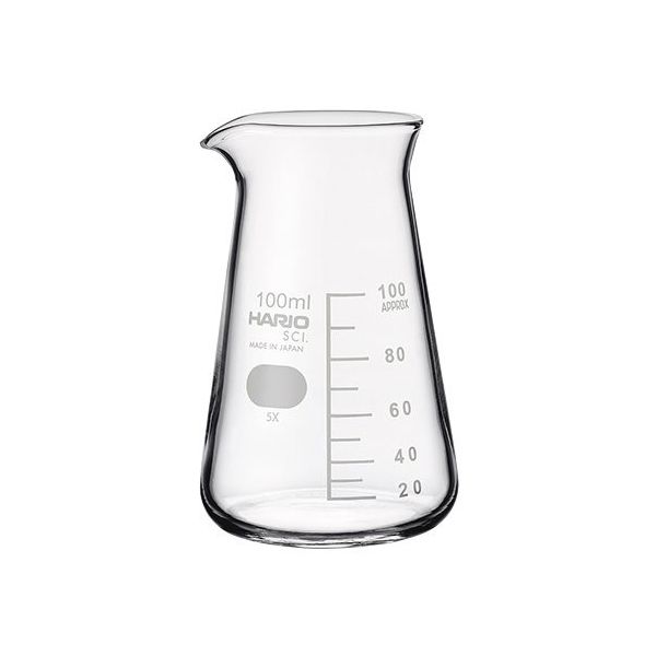 HARIO コニカルビーカー 100mL 60個入 CB-100 SCI 1箱(60個) 1-7117-22（直送品）