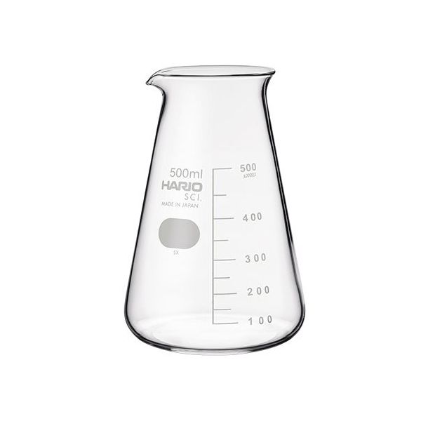 HARIO コニカルビーカー 500mL 24個入 CB-500 SCI 1箱(24個) 1-7117-25（直送品）