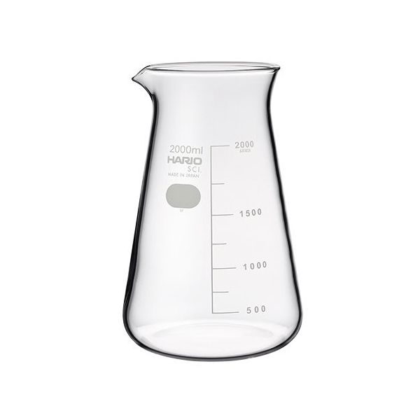 HARIO コニカルビーカー 2000mL 6個入 CB-2L SCI 1箱(6個) 1-7117-27（直送品）