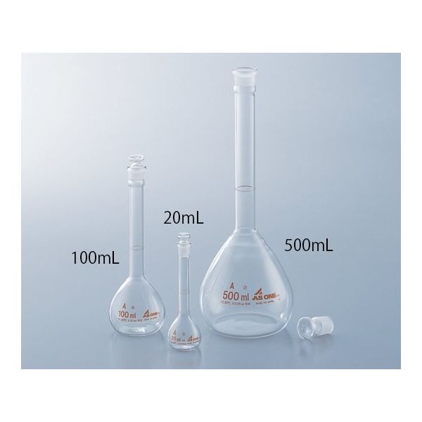アズワン メスフラスコ 白 1000mL 校正証明書付 1-8564-10-20 1個（直送品）アズワン メスフラスコ 白 1000mL 1-8564-10