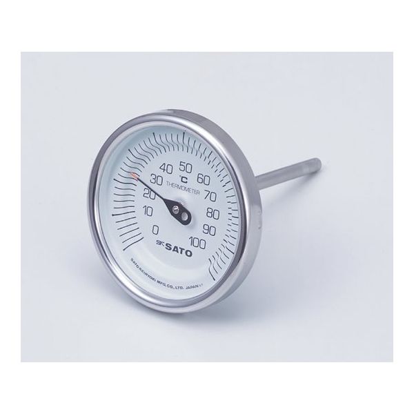 アズワン バイメタル式温度計 50 校正証明書付 BM-T-90S 1台 2-1340-01-20（直送品）