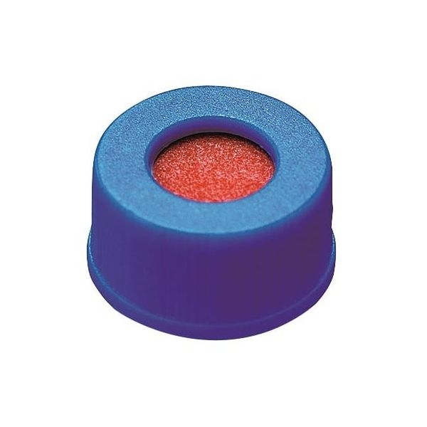 SHINDO 低溶出広口スクリューキャップバイアル スリット無セプタム付き青キャップ 100個入 6904-49999 1箱(100個)（直送品）