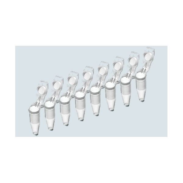 エッペンドルフ PCRチューブ 0.2mL 8ーストリップ 8連×120 0030 124.359 1袋(960本) 4-1053-01（直送品）