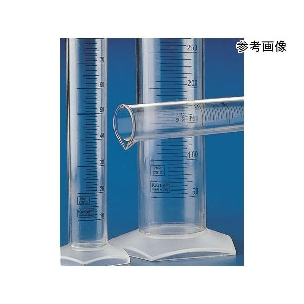 Kartell PMPメスシリンダー 100mL 青目盛付き 2573 1個 4-3151-01（直送品）
