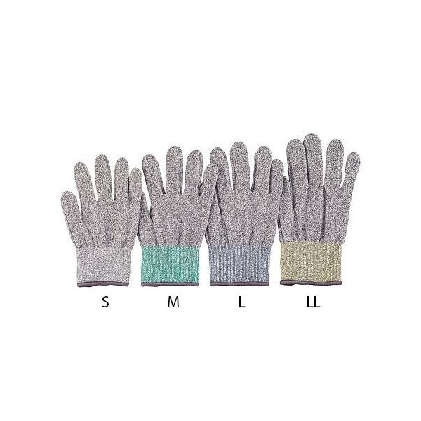 アズワン アズツール耐切創手袋(レベル3・コート無) 黄 LLサイズ 4-3165-01 1双（直送品）