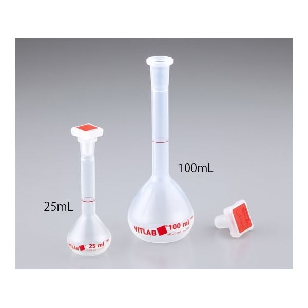 アズワン EMユーロPMPメスフラスコ(PP栓付き) クラスB 50mL 校正証明書付 67295 1個 5-5684-12-20（直送品）