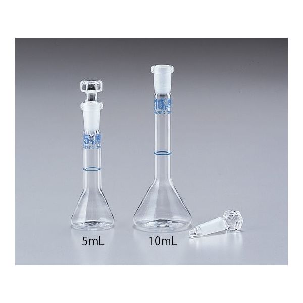 アズワン EMユーロ小容量メスフラスコ 10mL 校正証明書付 5-5679-04-20 1個（直送品）