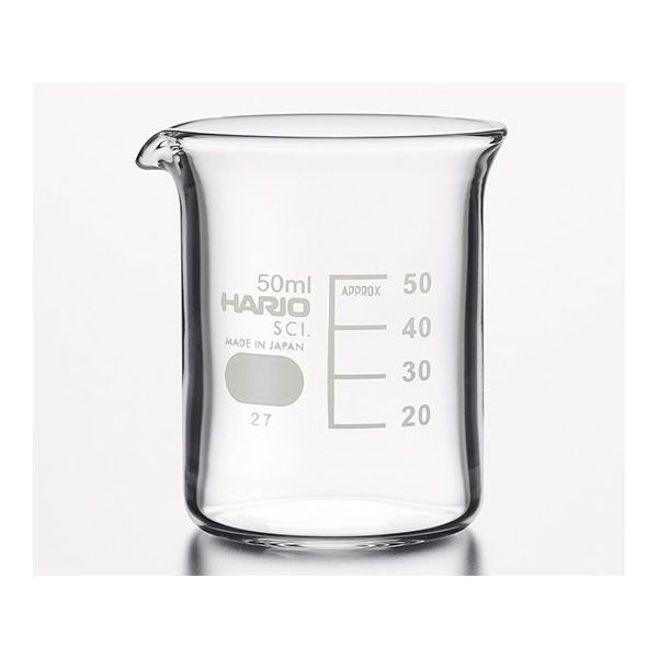 HARIO ビーカー 50mL 72個入 B-50 SCI 1箱(72個) 6-214-32（直送品）