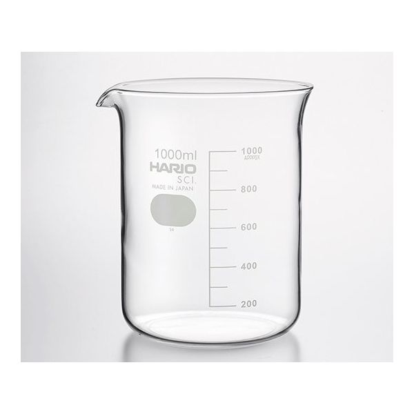HARIO ビーカー 1000mL 12個入 B-1L SCI 1箱(12個) 6-214-37（直送品）