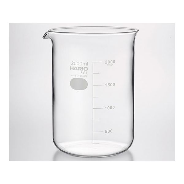 HARIO ビーカー 2000mL 6個入 B-2L SCI 1箱(6個) 6-214-38（直送品）