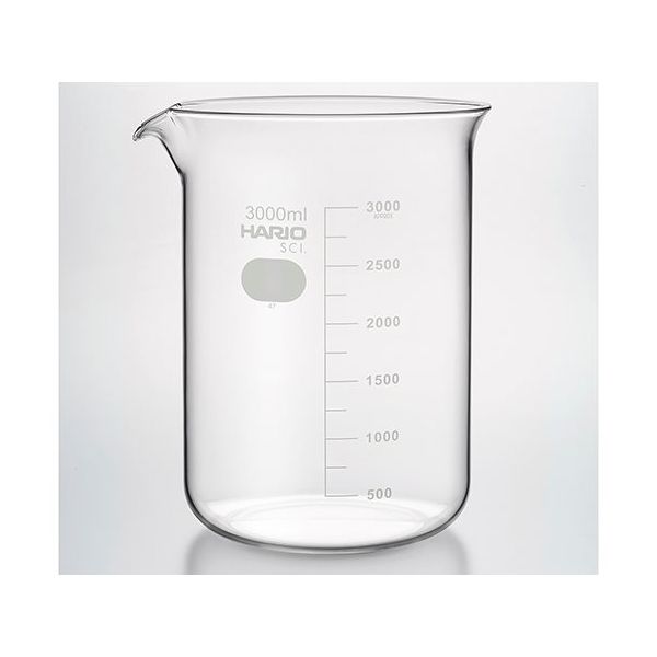 HARIO ビーカー 3000mL 4個入 B-3L SCI 1箱(4個) 6-214-39（直送品）