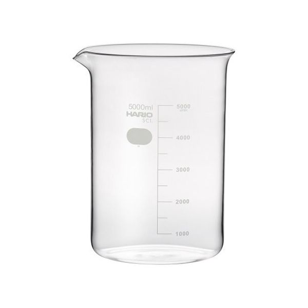 HARIO ビーカー 5000mL 4個入 B-5L SCI 1箱(4個) 6-214-40（直送品）