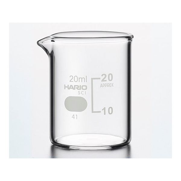 HARIO ビーカー 20mL 144個入 B-20 SCI 1箱(144個) 6-214-43（直送品）