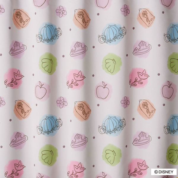 スミノエ DISNEY セミオーダー カーテン プリンセス プリンセスチャーム 1800×1050mm ピンク １セット(2枚入)（直送品） 20,382円