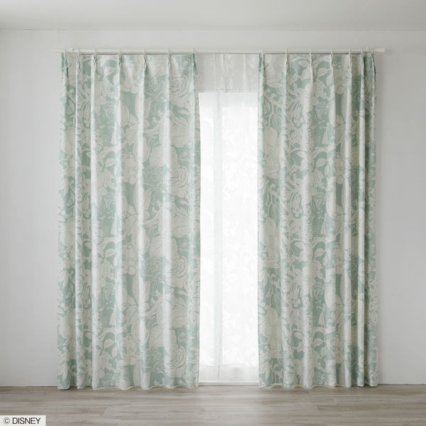 スミノエ DISNEY セミオーダー カーテン プリンセス ハイホー 2200×1000mm ライトグリーン １セット(2枚入)（直送品） 28,057円