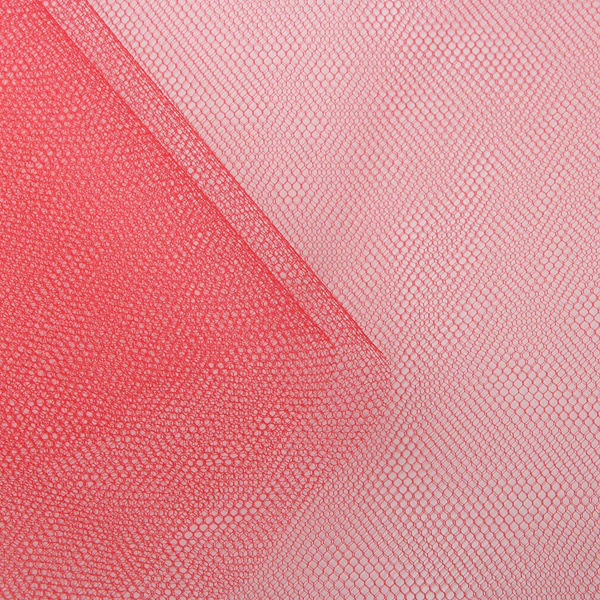 コスモテキスタイル ソフトチュール生地 巾115cm×5m切売カット 赤 AD1820-8-5M（直送品）