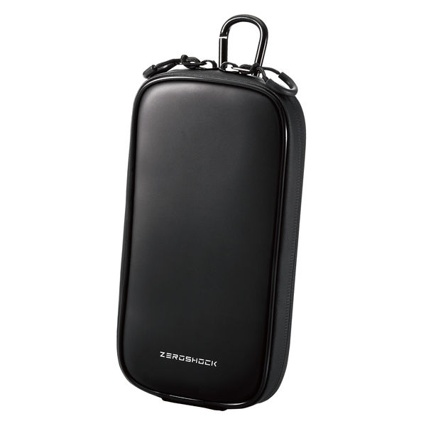 スマホポーチ 1台収納 Lサイズ 3Way 腰ベルトループ ショルダーベルトループ ブラック P-05CZBK エレコム 1個（直送品）