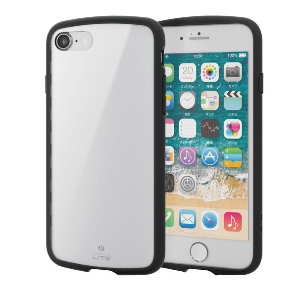 iPhone SE 第3・2世代/8/7 用 ケース カバー ハイブリッド ホワイト PM-A22STSLWH エレコム 1個（直送品）