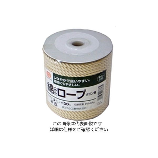 松浦工業 綿ロープ(M)5ミリX30M 巻 4984834187365 1セット(2個)（直送品）