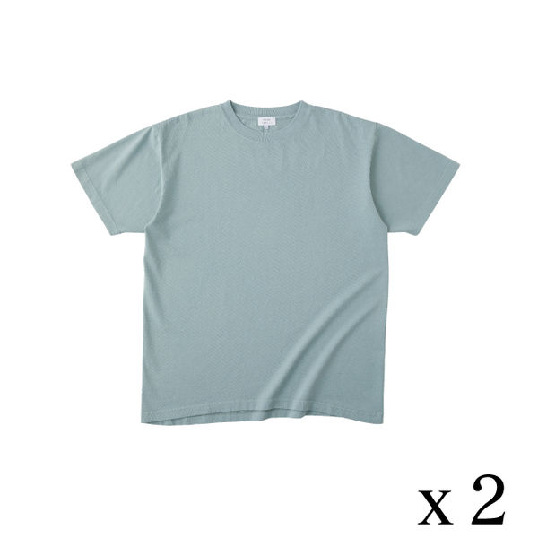 TRUSS フードテキスタイルTシャツ　サイズM　6.2oz　赤カブ（ブルー）　1セット（2着入）（直送品）