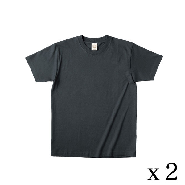 TRUSS オーガニックコットンTシャツ サイズL 5.3oz スミクロ 1