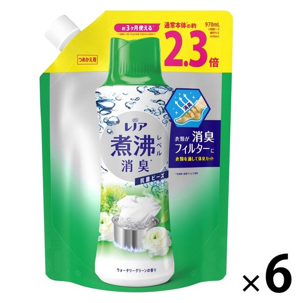 レノア 超消臭 抗菌ビーズ ウォータリーグリーン 詰め替え 特大 970ｍL 