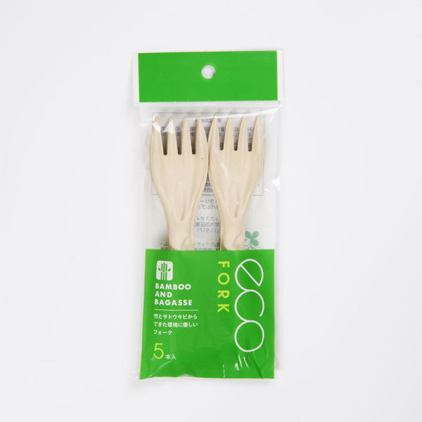 パックスタイル BBカトラリー フォーク 5本入 200袋 00678179 1ケース(1000本入(5本×200袋入))（直送品）