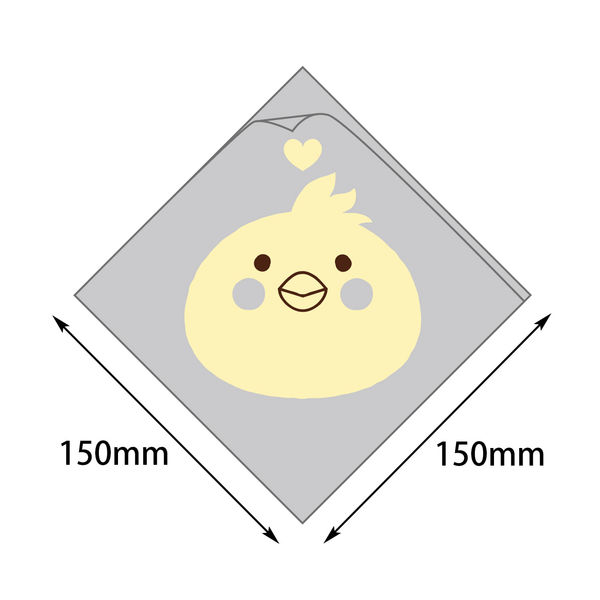 ヤマニパッケージ シュー袋 ヒヨコ 150角 5000枚(100×50) 10-256 1ケース(5000枚入(100枚×50袋))（直送品）