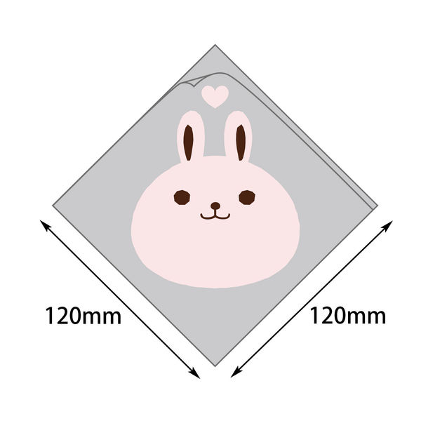 ヤマニパッケージ シュー袋 ウサギ 120角　5000枚(100×50) 10-253（直送品）