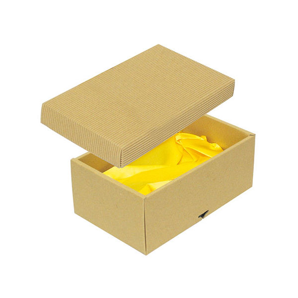 ヤマニパッケージ 16-18BN ナチュラルBOX15号ヒモ無・布付 100枚 1ケース(100枚入)（直送品）