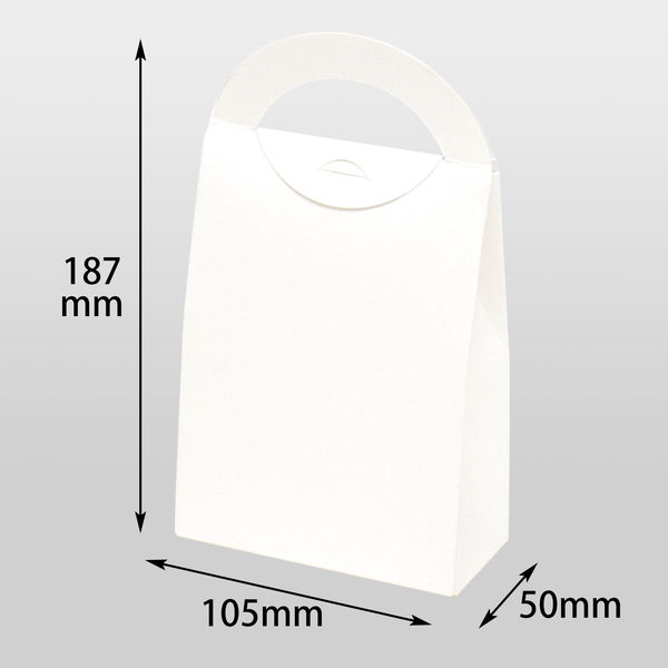 ヤマニパッケージ ハンディースリムBOX M 白 200枚(10×20) 16-325 1ケース(200枚入(10枚×20袋))（直送品）
