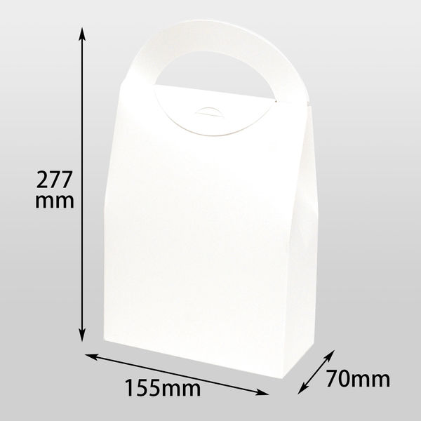 ヤマニパッケージ ハンディースリムBOX LL 白 200枚(10×20) 16-327 1ケース(200枚入(10枚×20袋))（直送品）