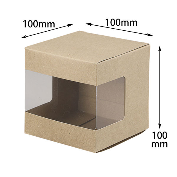 ヤマニパッケージ ミエルキューブ100角　200枚(10×20) 16-338（直送品）