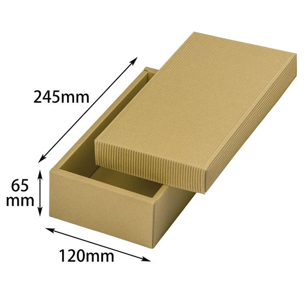 ヤマニパッケージ ナチュラルBOX34号ヒモ無 100枚 16-34N 1ケース(100枚入)（直送品）
